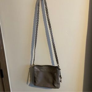Fossil Grey Cross Body Purse